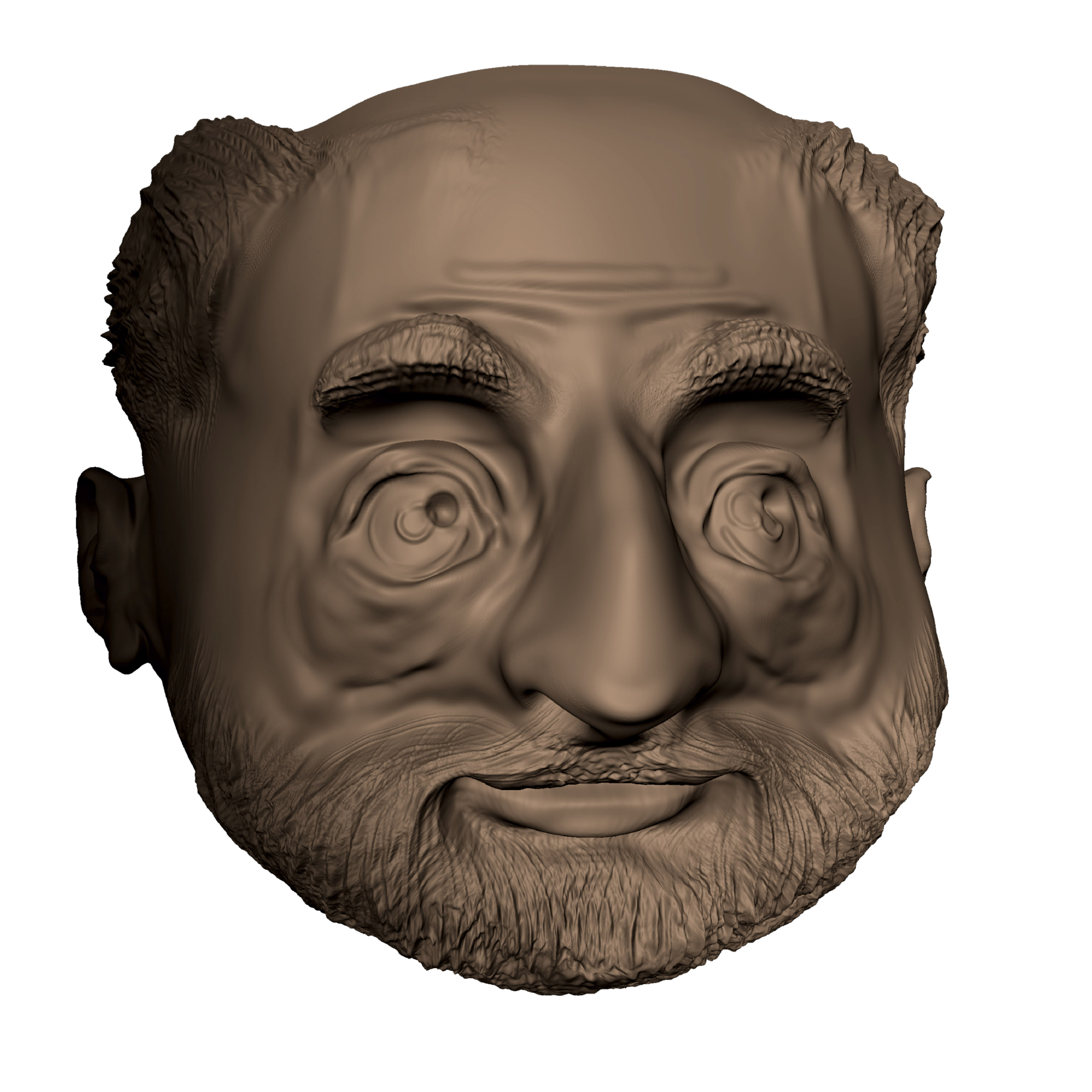 Abu Mohammad Mohammad
I've created this 3d sculpture using Autodesk Mudbox. The idea was to create a head of an old man. In my opinion, I achieved my goal. This experience is my first and it was an opportunity to create something new by using some new tools. I would like to learn more about sculpting and to become better in this area.